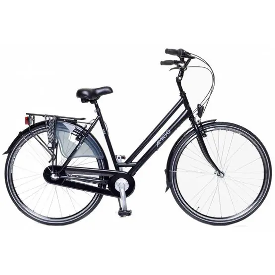 Amigo - Damcykel - Bright 28 Inch 50 Cm 3 Växlar Mattsvart Köp nu