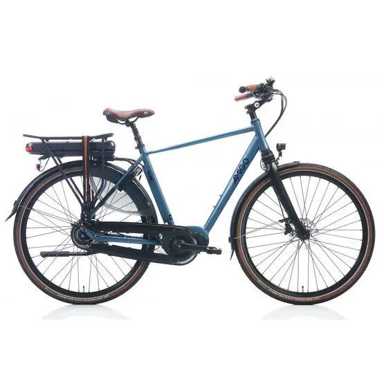 Amigo - E-Vibe S3 28 Inch 54 Cm 8 Växlar Hydraulic Disc Brake Ljusblå Billig