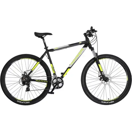 Rucanor - Cykel - Lux 29 Tum 48 Cm 21 Växlar Mechanical Disc Brake Svart/Gul Säker betalning
