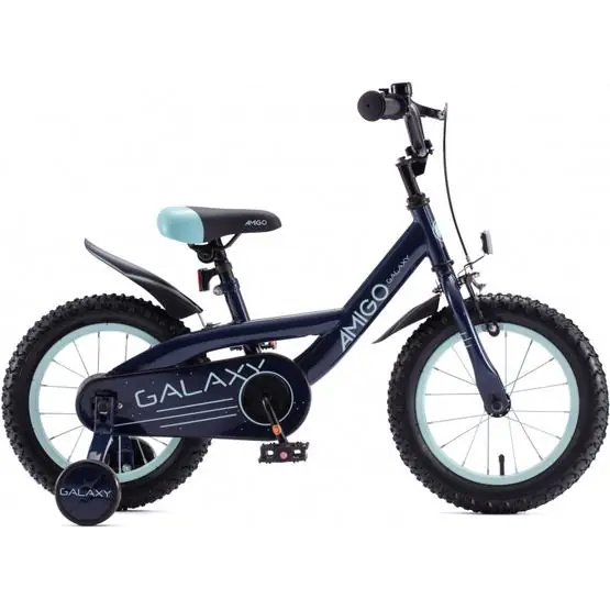 Amigo - Barncykel - Galaxy 12 Inch 20 Cm Fotbroms Mörkblå Snabb frakt