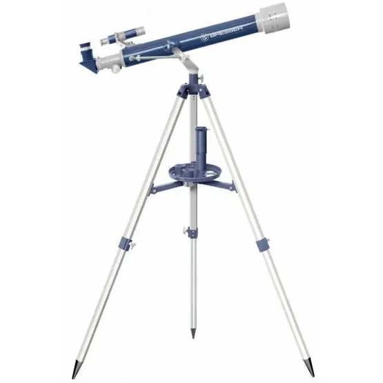 Bresser - Teleskop Junior 69 Cm Aluminium Blå/Grå 12-Piece Snabb leverans