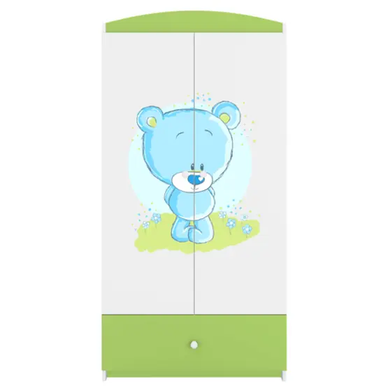 Garderob Babydreams Grön - Blå - Bear Begränsat erbjudande