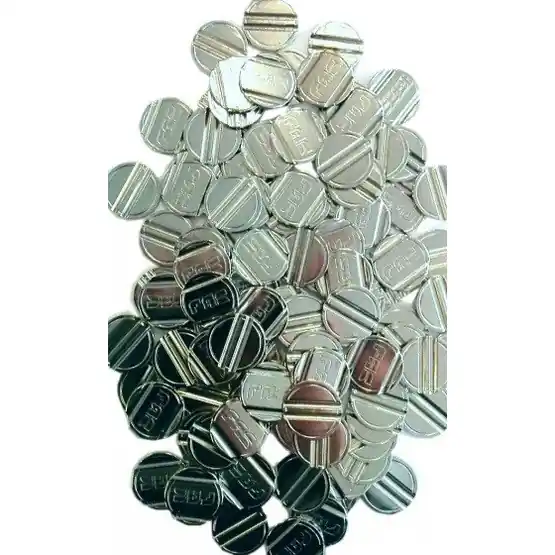 Sista chansen Fas - Table Football Tokens Steel Silver 100 Pcs