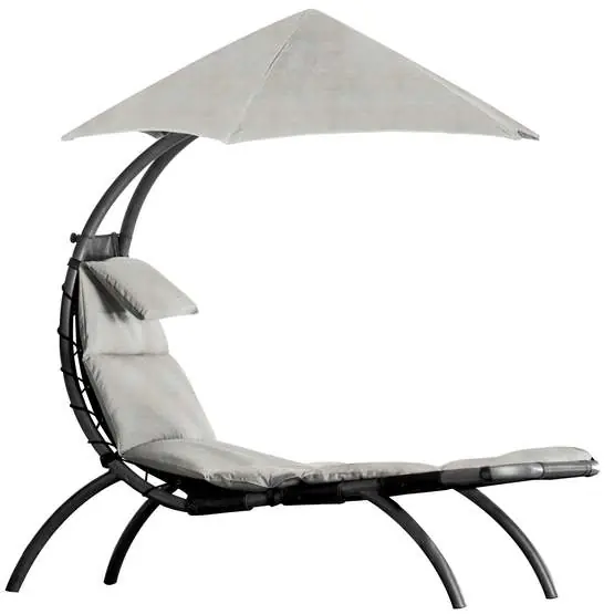 Solstol Med Solskydd - Cast Silver Bästa pris