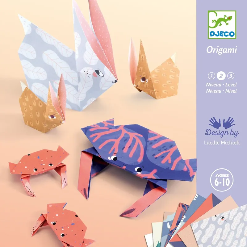 Reapris Djeco Origami Animals - kreativt set