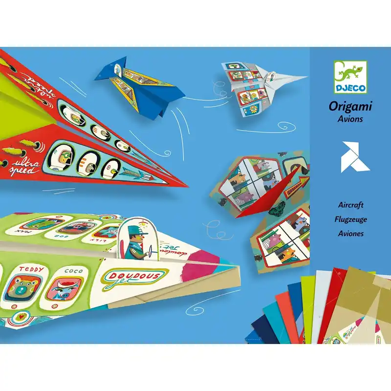 Djeco Origami Planes kreativt set Säker betalning