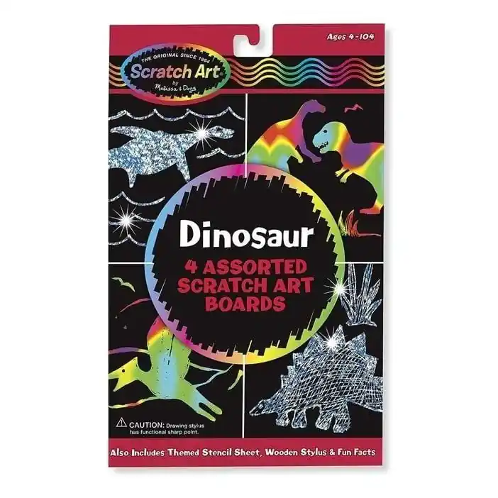 Populär Melissa och Doug Scratch-off-dinosaurier