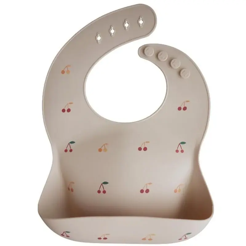 Mushie Silikon Bib Körsbär Utförsäljning