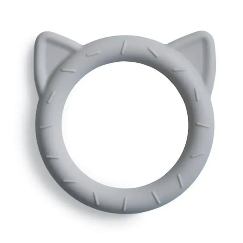 Beställ nu Mushie bitringarmband i silikon Kattsten