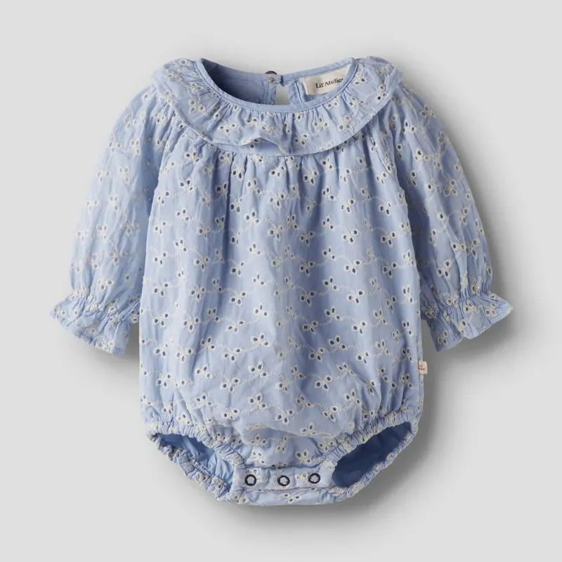 Lil‘ Atelier babyflickadress Zen Blue NBFTESSIE Kampanj