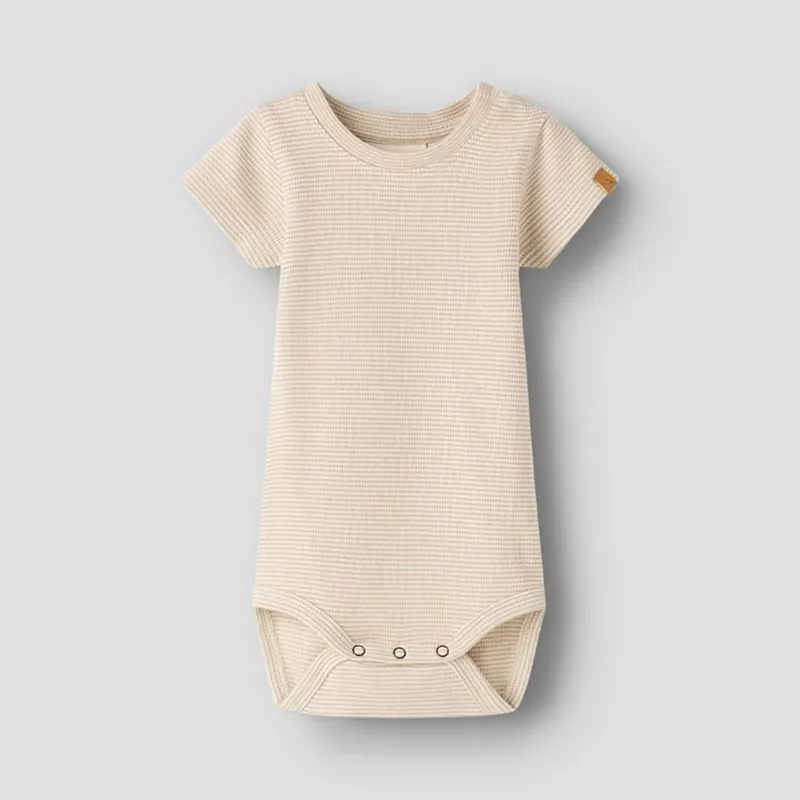 Lil‘ Atelier Baby Boys Body Slim Oxford Tan NBMFENG Kundfavorit