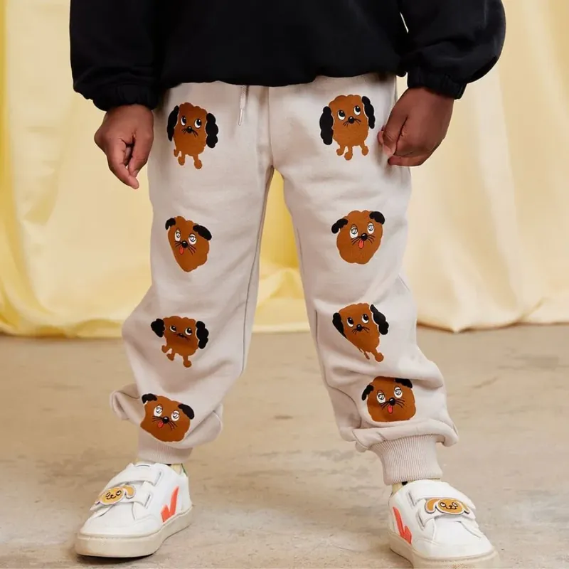 Kundfavorit Mini Rodini barnsweatpants Doggies Grey