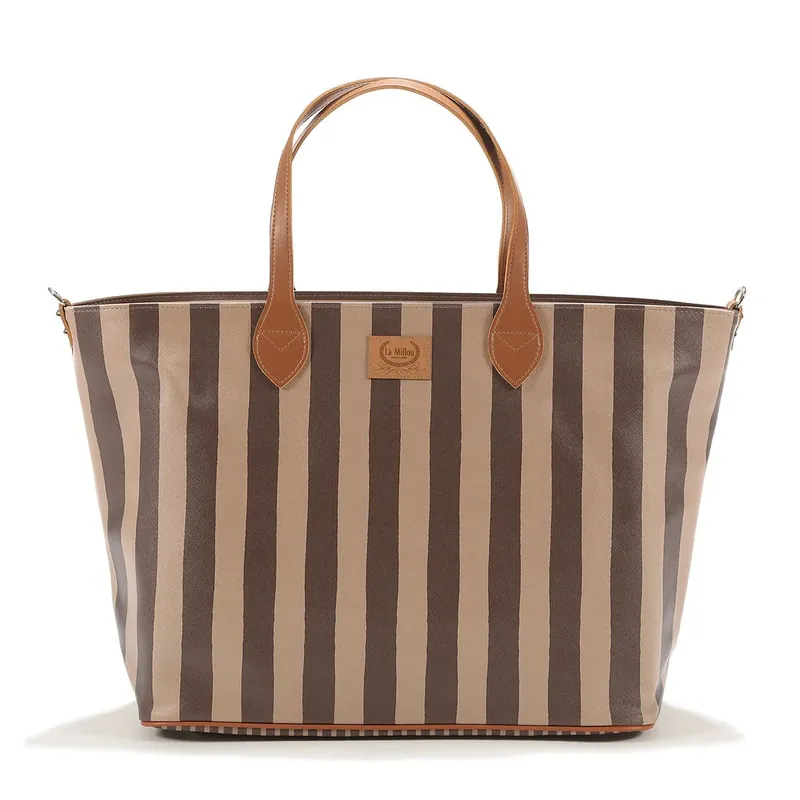 La Millou Mumieväska Feeria Large Stripes Brun Sänkt pris