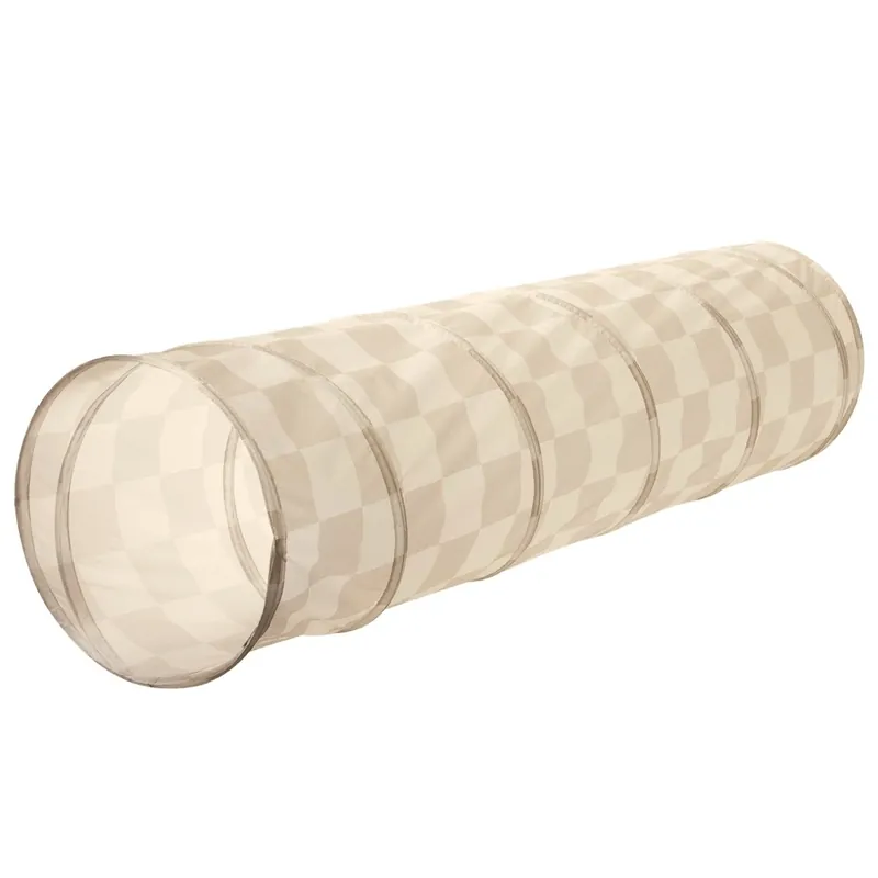 3 Sprouts Tunnel för barn Checkerboard Beige Lågt pris