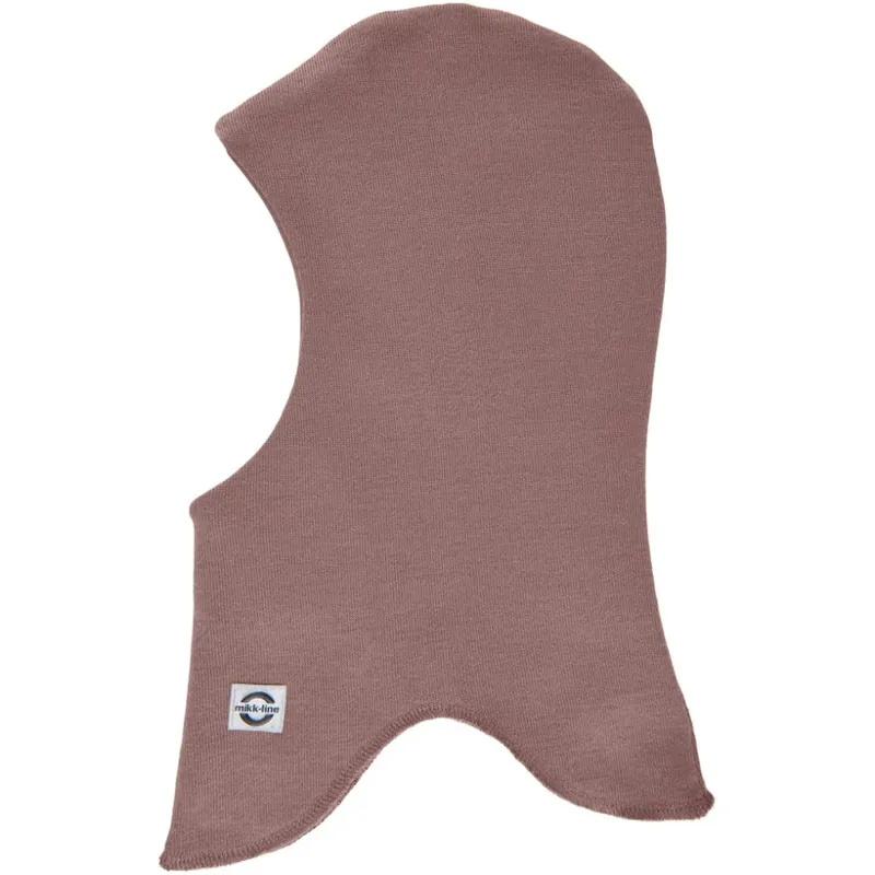Mikk Line Balaklava i bomull med ett lager för barn Twilight Mauve balaklava Trygg betalning