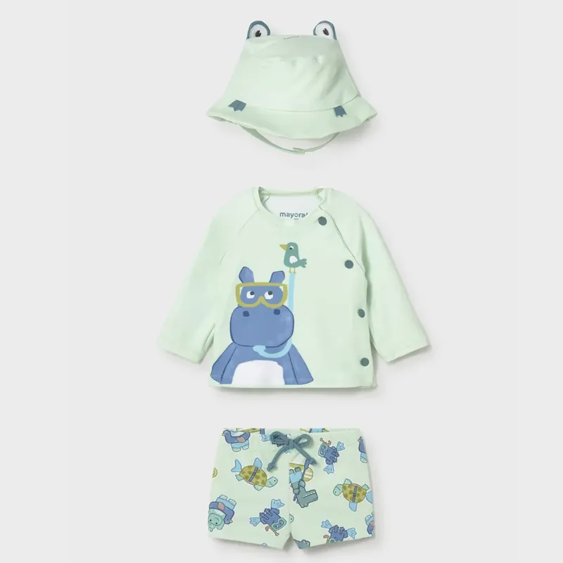 Mayoral babybad set 3-delat med UV-skydd Apple Beställ nu