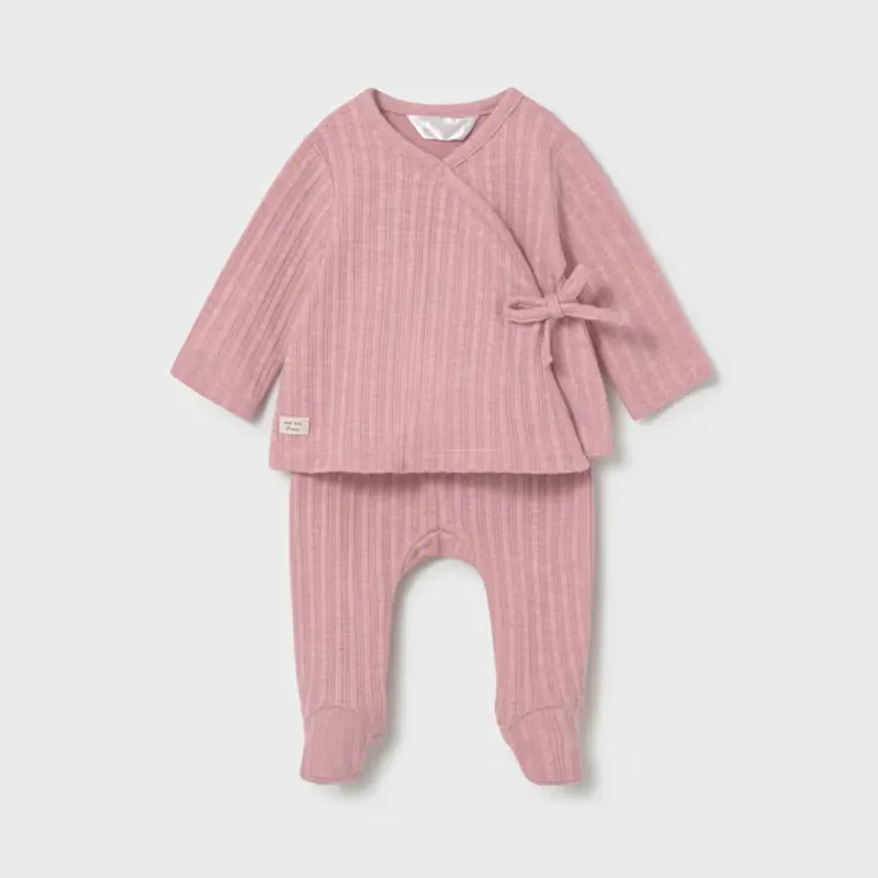 Mayoral 2-delat set för flickor bestående av halvkjol och T-shirt med bindning Rose Kundfavorit
