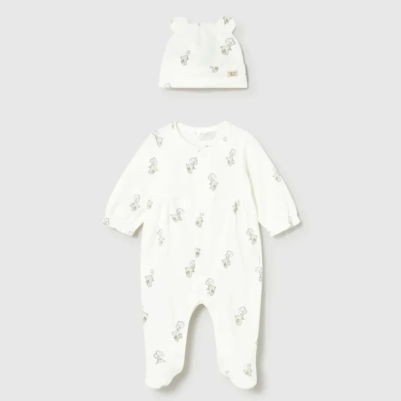 Mayoral Pyjamas för flickor med cape Ecru Begränsat antal