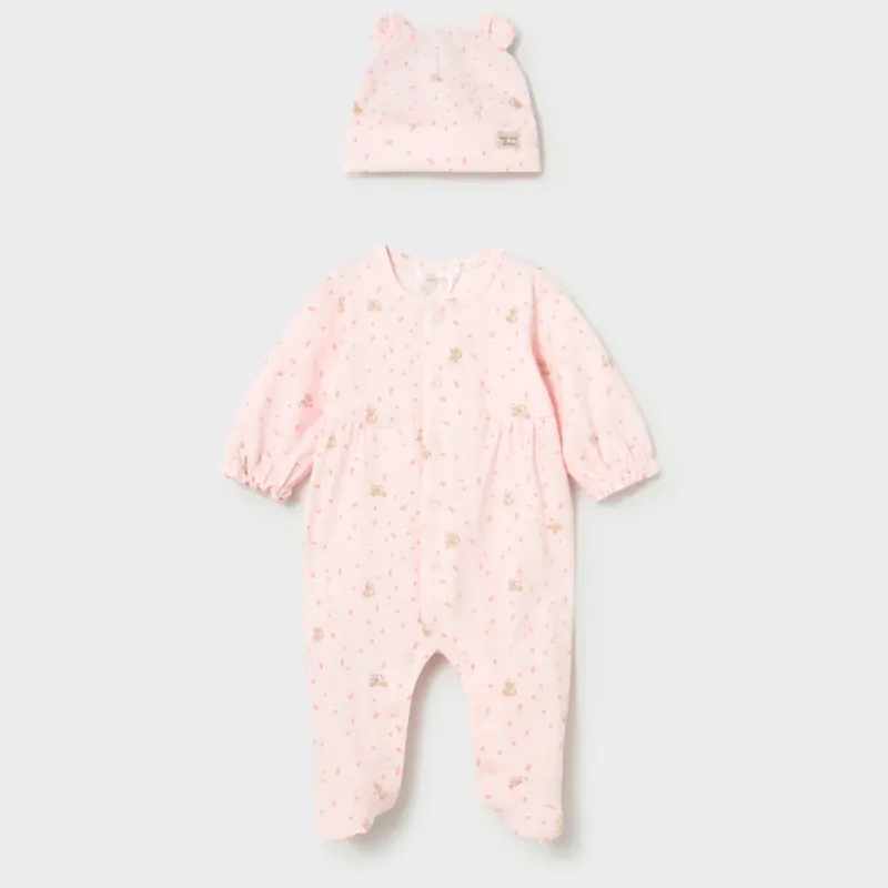 Mayoral pyjamas med mössa för flickor Rose Baby Begränsad tid
