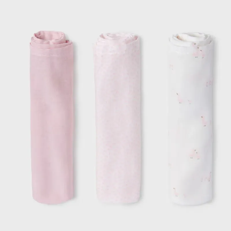 Mayoral blöjor i gasbinda set om 3 Baby Pink Kampanj