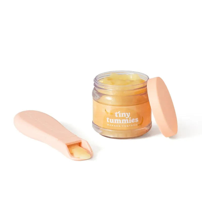 Tiny Harlow Tiny Tummies dockmatset, skål och sked, bananmousse Nedsatt pris