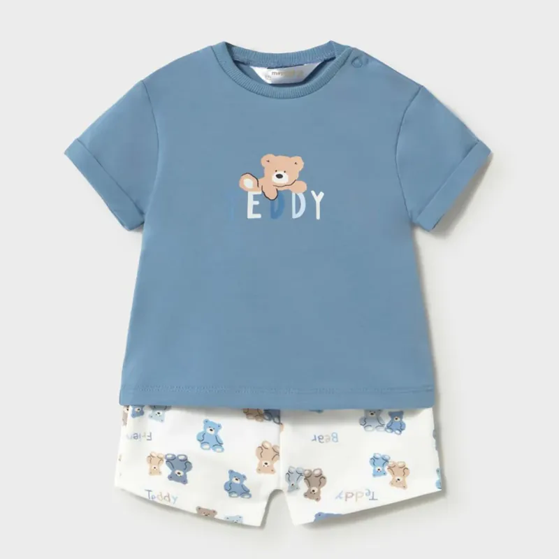 Mayoral baby 2-delat set med shorts och Tide-tröja Erbjudande