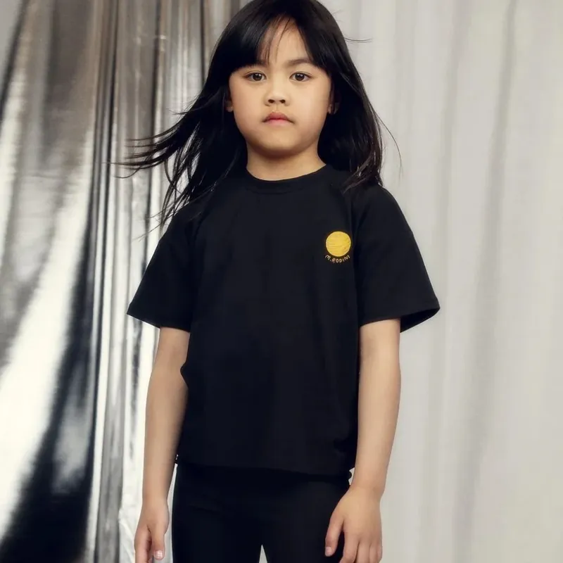 Mini Rodini Kortärmad T-shirt för barn Planet Svart Trygg betalning