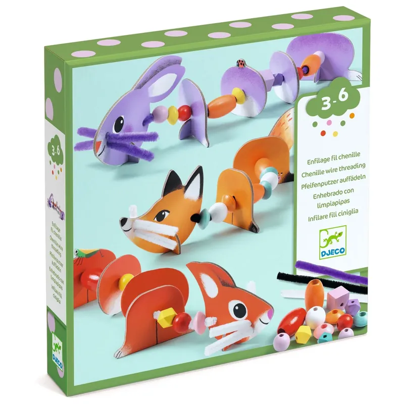 Reapris Djeco art set trådning djur