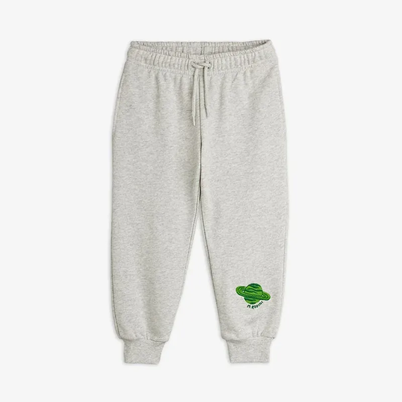Mini Rodini joggingbyxa för barn Planet Grey Melange Sänkt pris