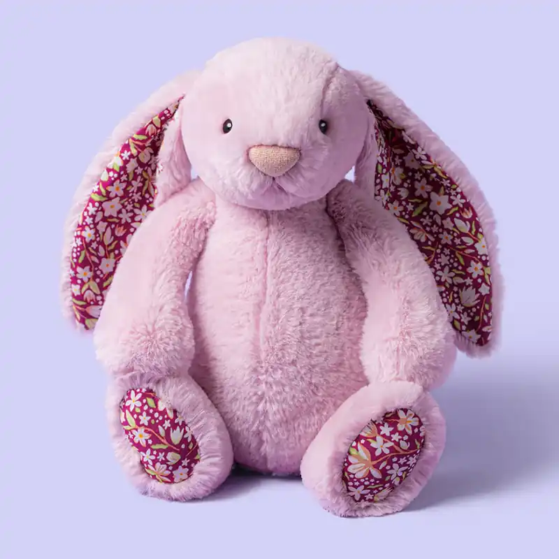 Säker betalning Jellycat gosig kanin LUX lila med blommiga öron 31 cm