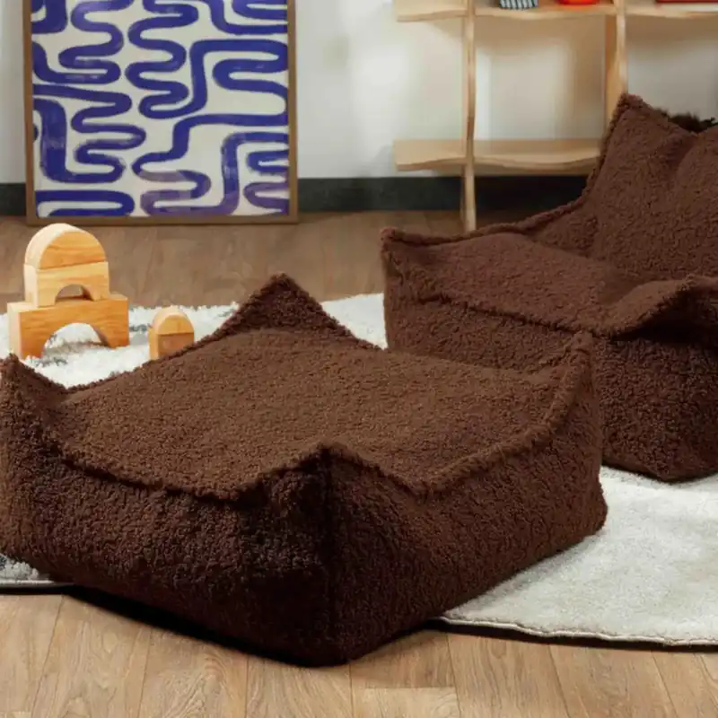 Kampanjpris Wigiwama fyrkantig barnpall Warm Hazel fyrkantig ottoman