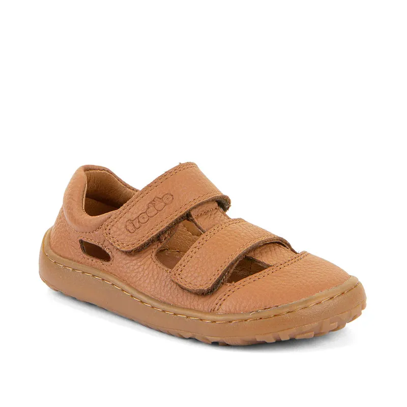 Froddo barfotasandaler för barn, cognac Kampanj