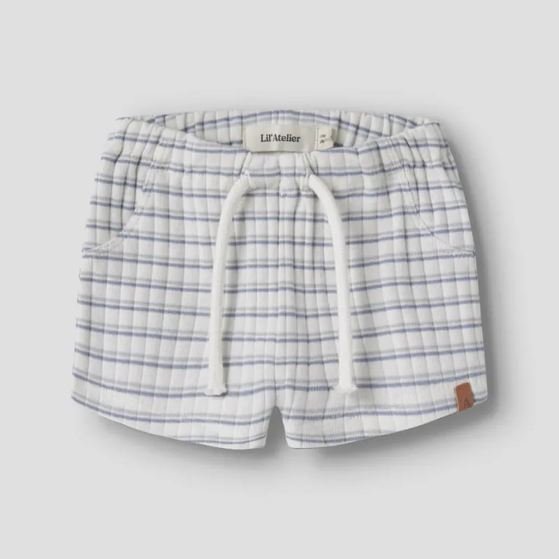 Erbjudandepris Lil‘ Atelier shorts för barn Loose Coconut Milk Dusty Blue NBMHALDUR