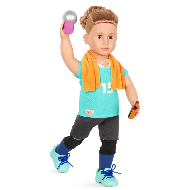 Our Generation docka Johnny volleybollspelare - med sporttillbehör, rörliga armbågar och knän Beställ nu