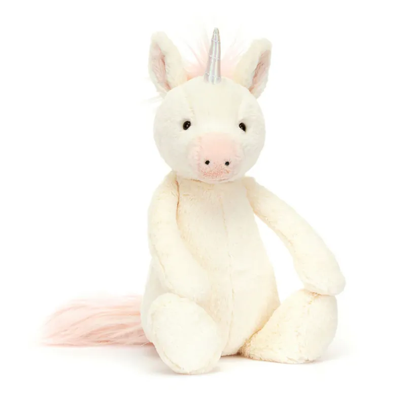 Jellycat gosedjur Shy Unicorn vit, 56 cm Populärt val