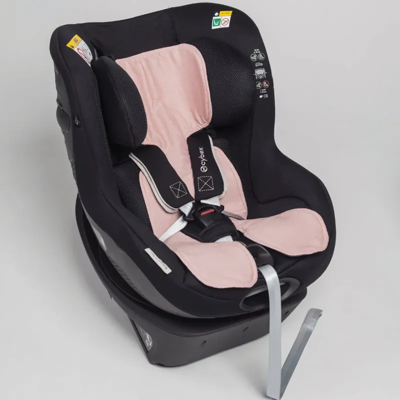 Erbjudande Piapimo svettskyddsinsats för bilbarnstol av linne, 9-18 kg, rosa