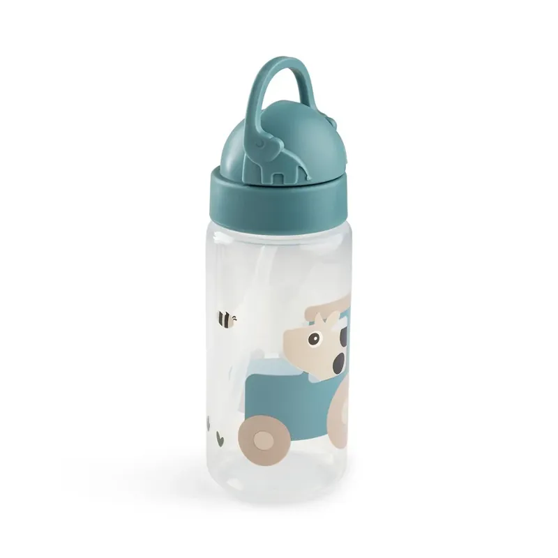 Kampanjpris Done By Deer dricksflaska för barn 350 ml Tiny Farm Blue