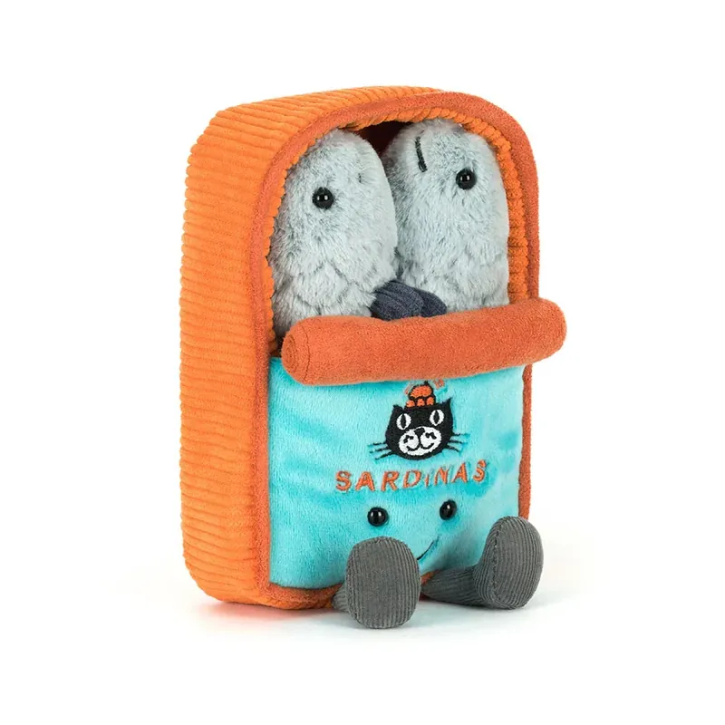 Jellycat gosedjur "Sardine tin" från serien "Amuseables", 15 cm Kampanjpris