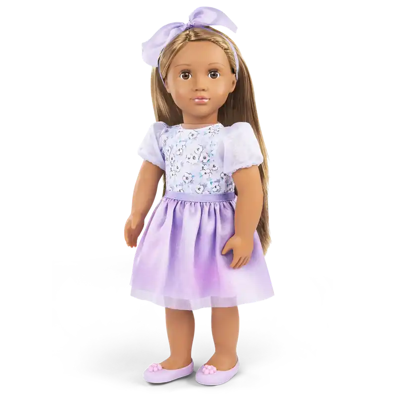 Utförsäljning Our Generation docka i lila outfit "Aleena", 46 cm