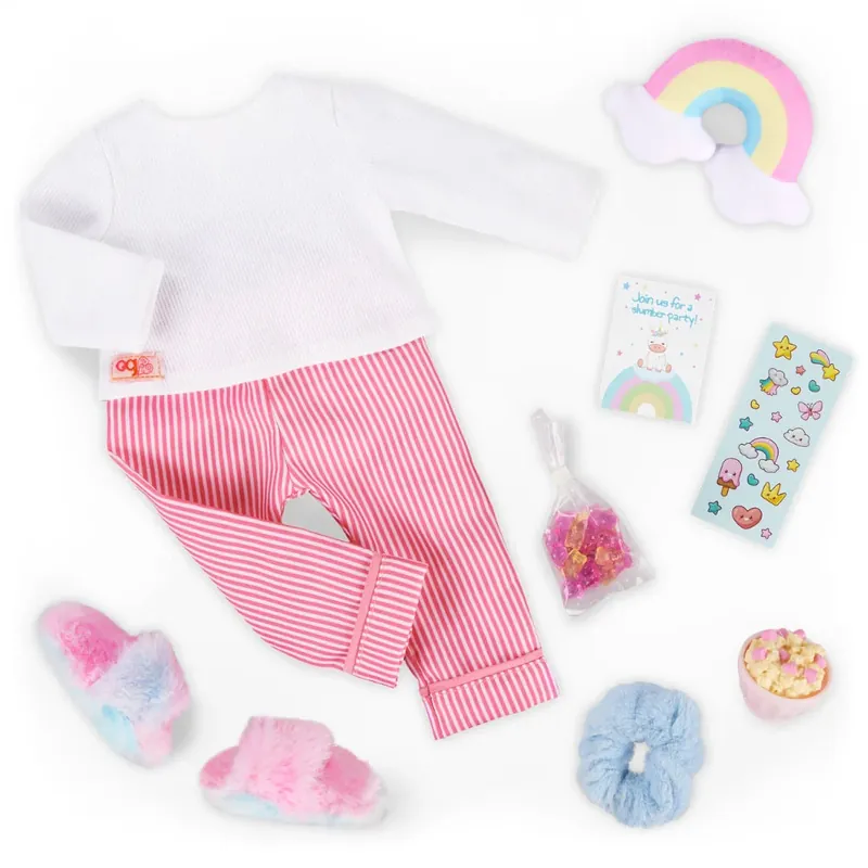 Begränsat erbjudande Our Generation dockklädesset "Slumber Magic" - pyjamasdräkt