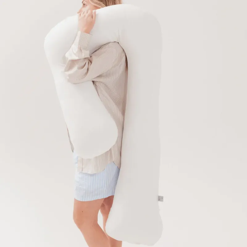 Billig Piapimo gravidkudde för sömn, modell 7, jersey, off white
