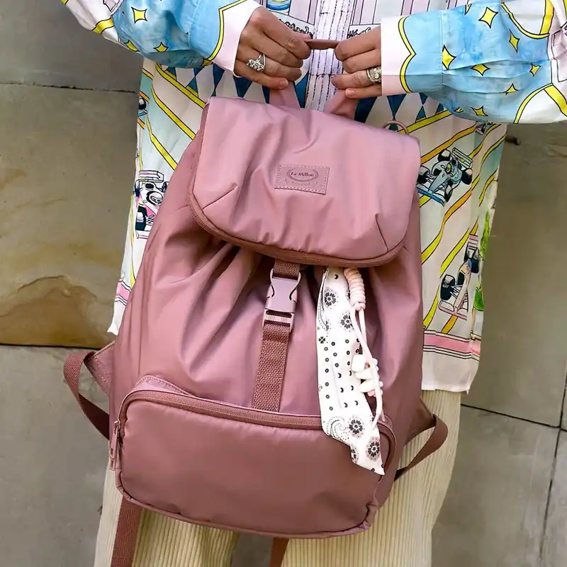 La Millou ryggsäck för mamma Puffer PINK I lager