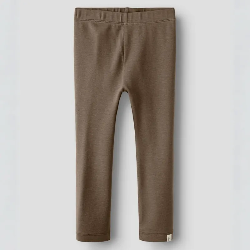 Lil‘ Atelier barnleggings slim fit Shitake NMNGAYO Rabatt