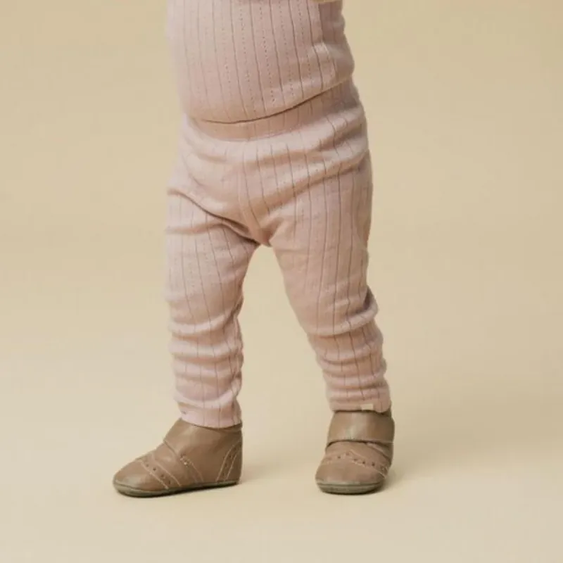 Lil‘ Atelier leggings för bebisar, slim fit, Misty Rose NBFRACHEL Nyhet