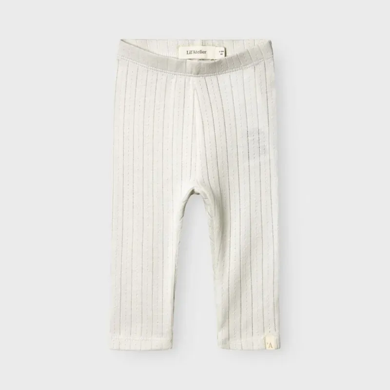 Erbjudandepris Lil‘ Atelier leggings för bebisar, slim fit, Coconut Milk NBFRACHEL