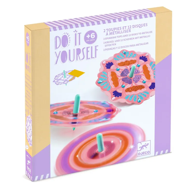 Djeco kreativset för barn DIY-snurra Flower Powder Kundfavorit