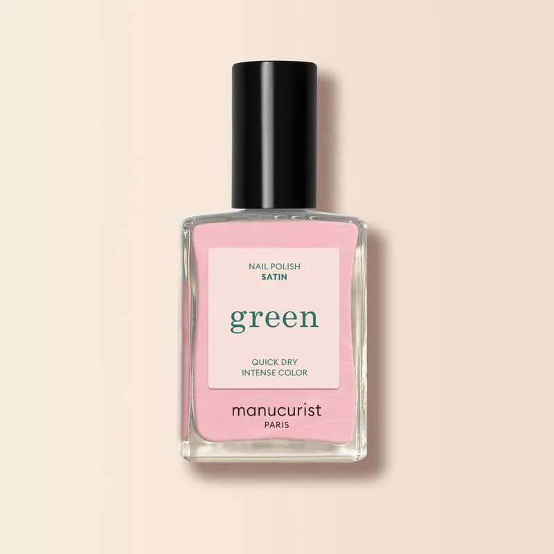 Manucurist Nagellack Green Satin Ljusrosa pärlemor 15 ml Populärt val