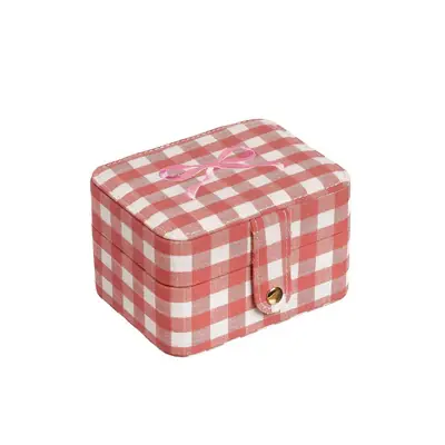 Endast idag Rockahula Smyckeskrin för barn Gingham Bow Rosa