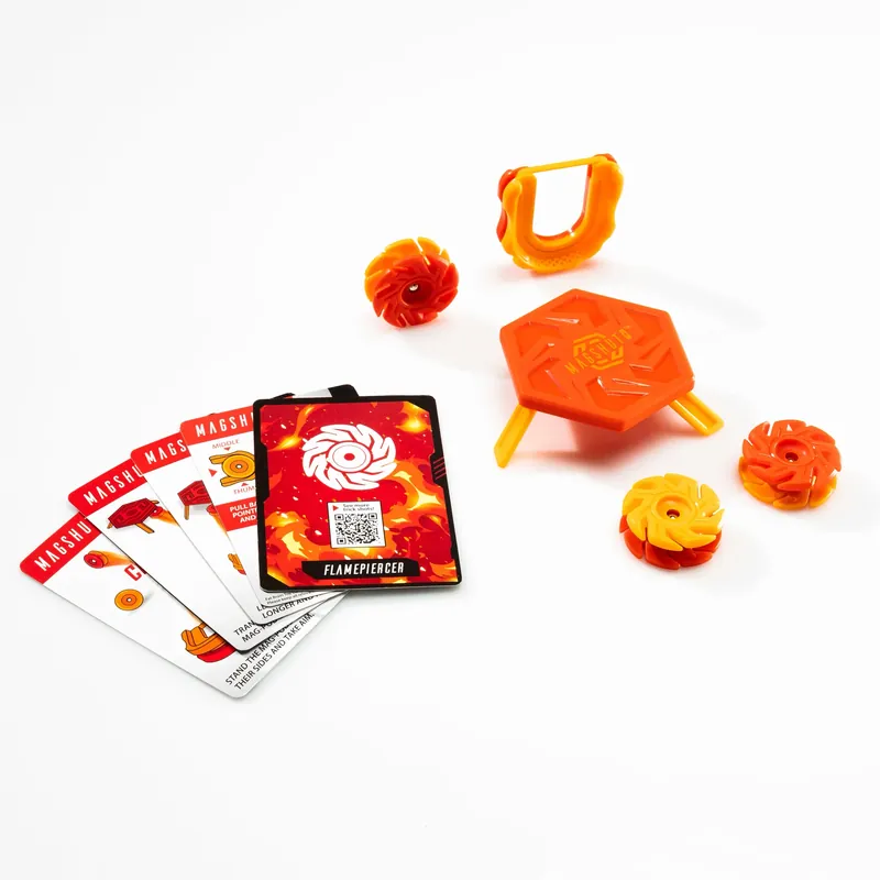 Fat Brain Toys Magnetiska klossar MagShuto Mag-Kit Eld-startset Flamepiercer Expressleverans