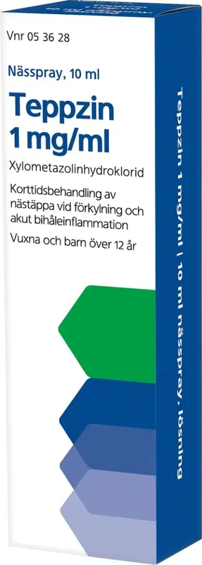 Extra rabatt Teppzin, nässpray, lösning 1 mg/ml, 10 milliliter